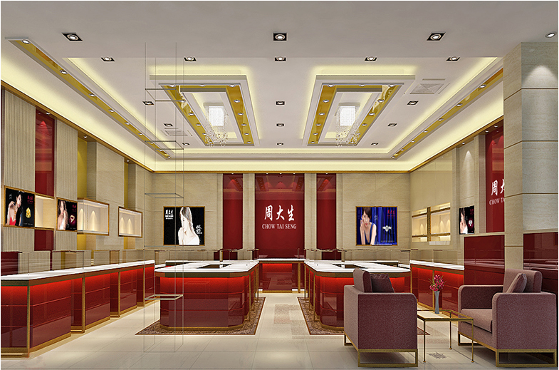深圳周大福珠宝展柜